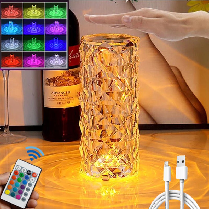 Elegant LED Crystal Table Lamp