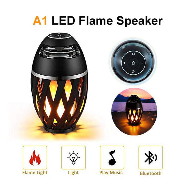 LED Flame Effect Bluetooth Speaker